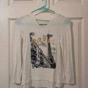 Thin warm justices shirt never been worn verry soft